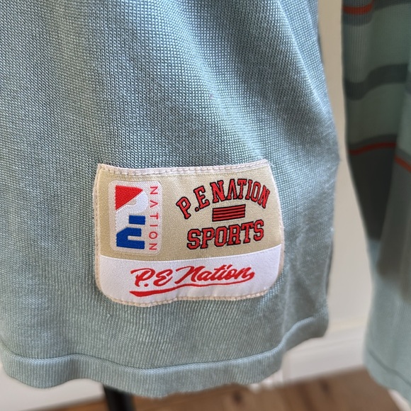 P.E Nation Lightweight Knit Jersey Style Long Sleeve Top Small EUC - Picture 3 of 7